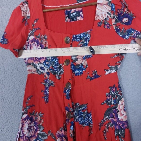 Anthropologie Maeve Dress Women 4 Floral Caldwell Sheath Boho Prairie Cottage - Picture 7 of 16